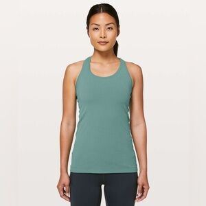 Lululemon Cool Racerback II Nulu Frosted Pine Size Medium Small Womens Gym